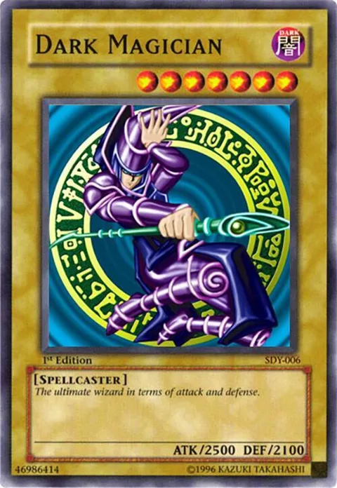 Dark Magician SDY-006 Unlimited Yu-Gi-Oh card from Starter Deck: Yugi