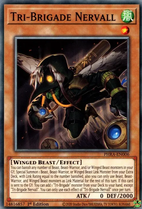 Tri-Brigade Nervall PHRA-EN006 Yu-Gi-Oh card from Phantom Rage