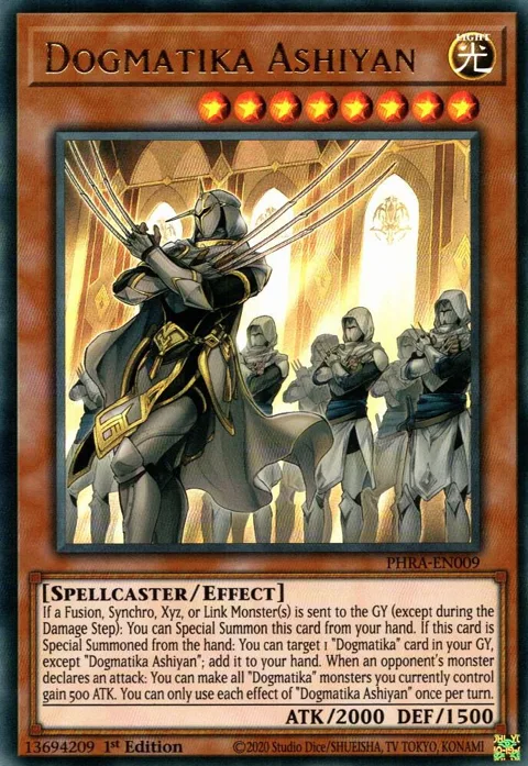 Dogmatika Ashiyan PHRA-EN009 Yu-Gi-Oh card from Phantom Rage