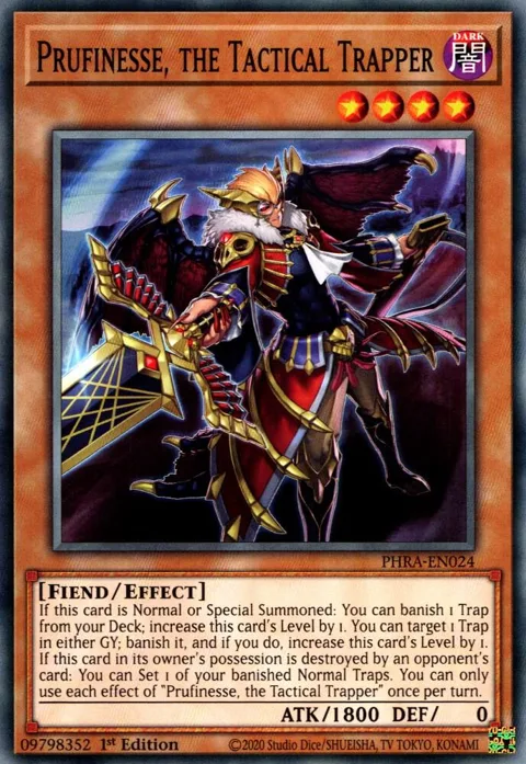 Prufinesse, the Tactical Trapper PHRA-EN024 Yu-Gi-Oh card from Phantom Rage