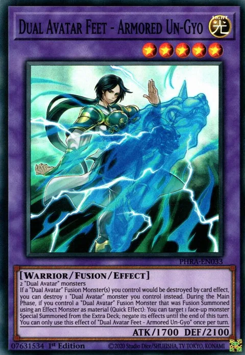Dual Avatar Feet - Armored Un-Gyo PHRA-EN033 Yu-Gi-Oh card from Phantom Rage