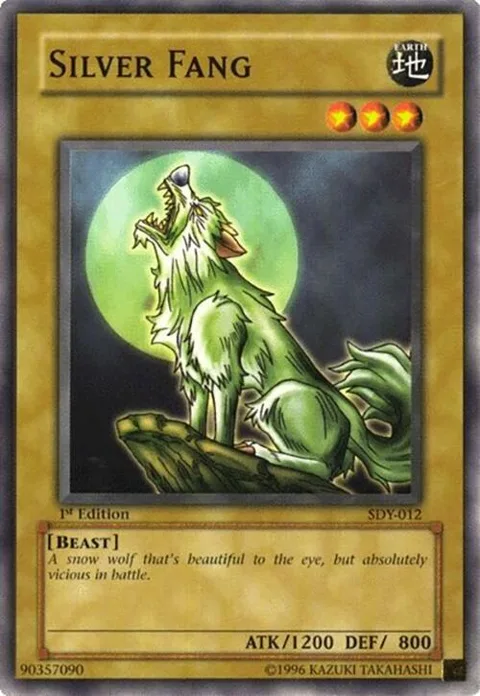 Silver Fang SDY-012 Unlimited Yu-Gi-Oh card from Starter Deck: Yugi
