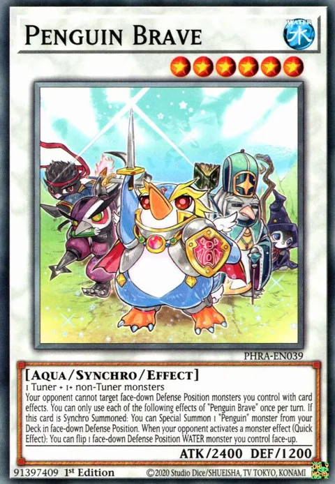 Penguin Brave PHRA-EN039 Yu-Gi-Oh card from Phantom Rage