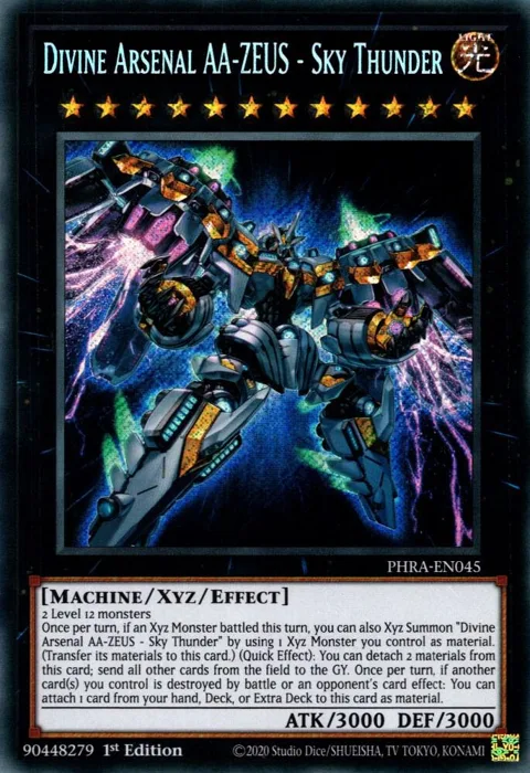 Divine Arsenal AA-ZEUS - Sky Thunder PHRA-EN045 Yu-Gi-Oh card from Phantom Rage