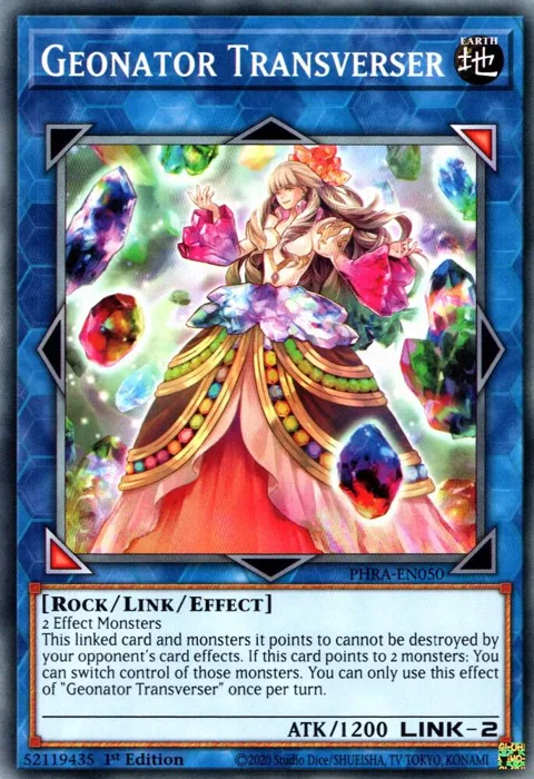 Geonator Transverser PHRA-EN050 Yu-Gi-Oh card from Phantom Rage