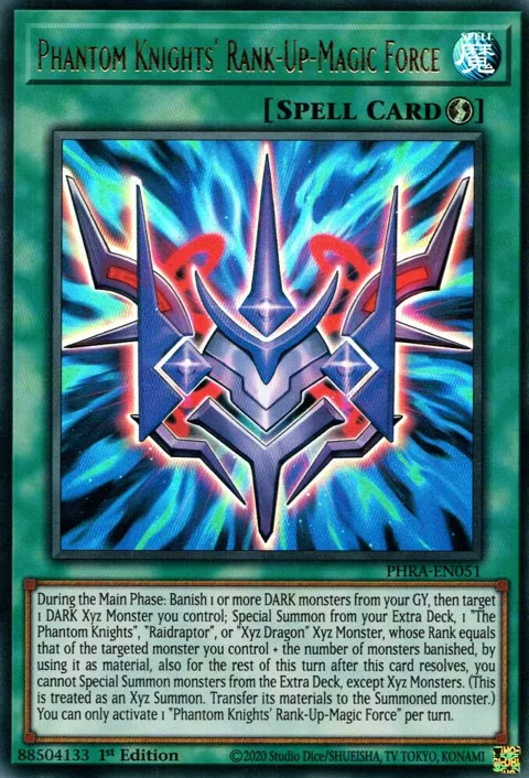 Phantom Knights' Rank-Up-Magic Force PHRA-EN051 Yu-Gi-Oh card from Phantom Rage