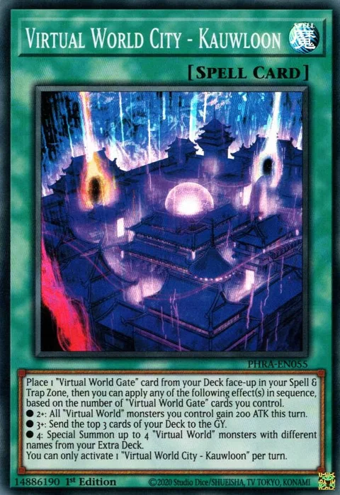 Virtual World City - Kauwloon PHRA-EN055 Yu-Gi-Oh card from Phantom Rage