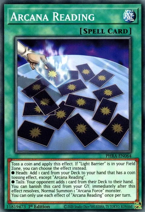 Arcana Reading PHRA-EN064 Yu-Gi-Oh card from Phantom Rage