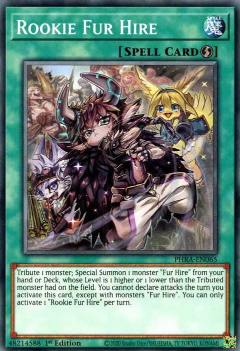 Rookie Fur Hire PHRA-EN065 Yu-Gi-Oh card from Phantom Rage