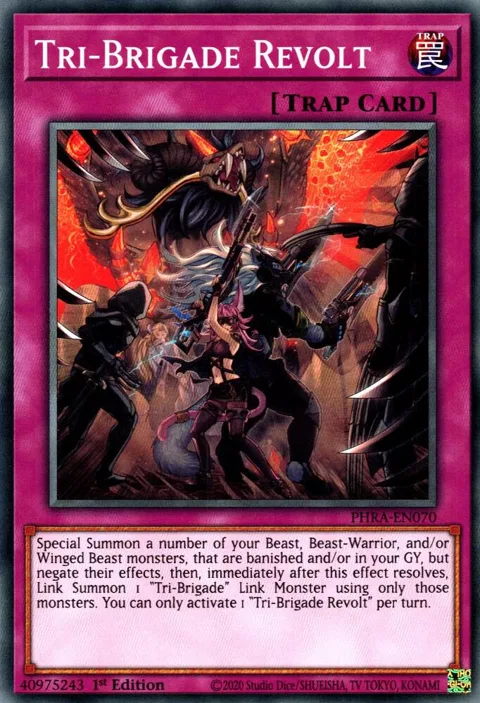 Tri-Brigade Revolt PHRA-EN070 Yu-Gi-Oh card from Phantom Rage