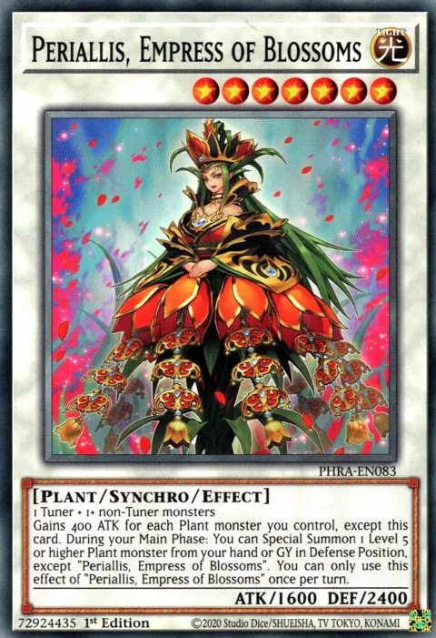 Periallis, Empress of Blossoms PHRA-EN083 Yu-Gi-Oh card from Phantom Rage