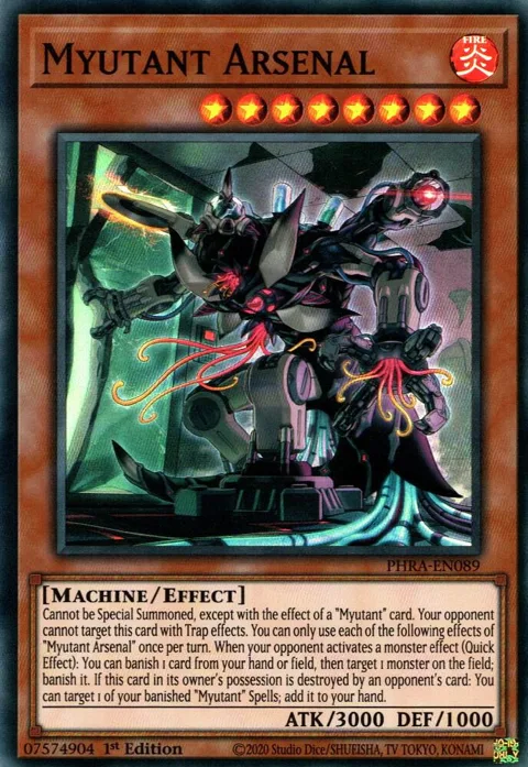 Myutant Arsenal PHRA-EN089 Yu-Gi-Oh card from Phantom Rage