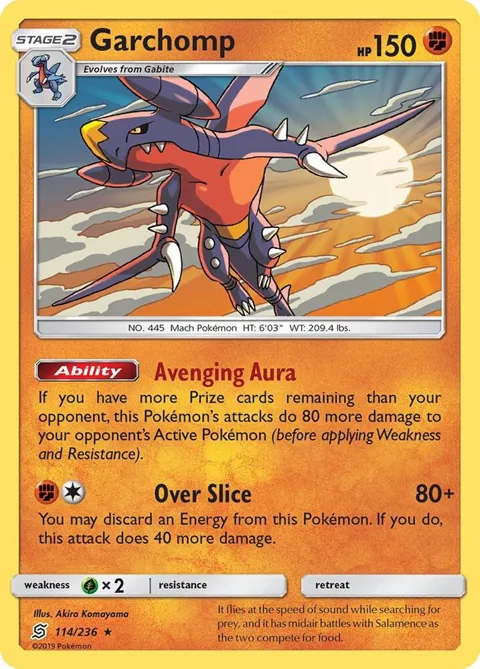 Garchomp - 114/236 SM Unified Minds #114/236 Pokémon card from Deck Exclusives