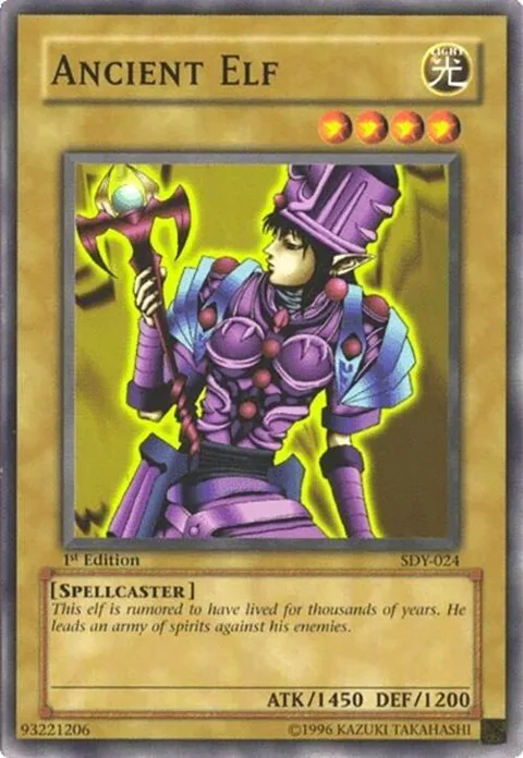 Ancient Elf SDY-024 Unlimited Yu-Gi-Oh card from Starter Deck: Yugi