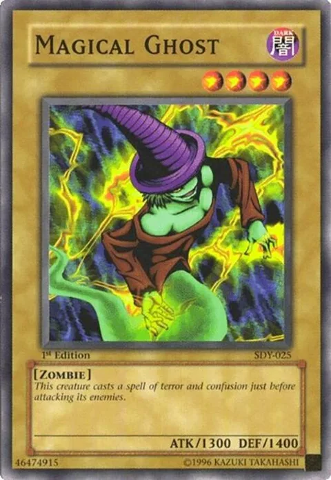 Magical Ghost SDY-025 1st Edition Yu-Gi-Oh card from Starter Deck: Yugi
