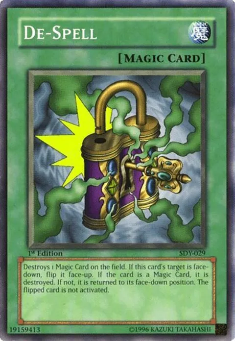 De-Spell SDY-029 Unlimited Yu-Gi-Oh card from Starter Deck: Yugi