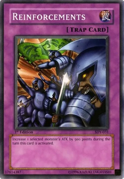 Reinforcements SDY-031 1st Edition Yu-Gi-Oh card from Starter Deck: Yugi