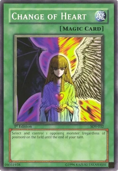 Change of Heart SDY-032 1st Edition Yu-Gi-Oh card from Starter Deck: Yugi