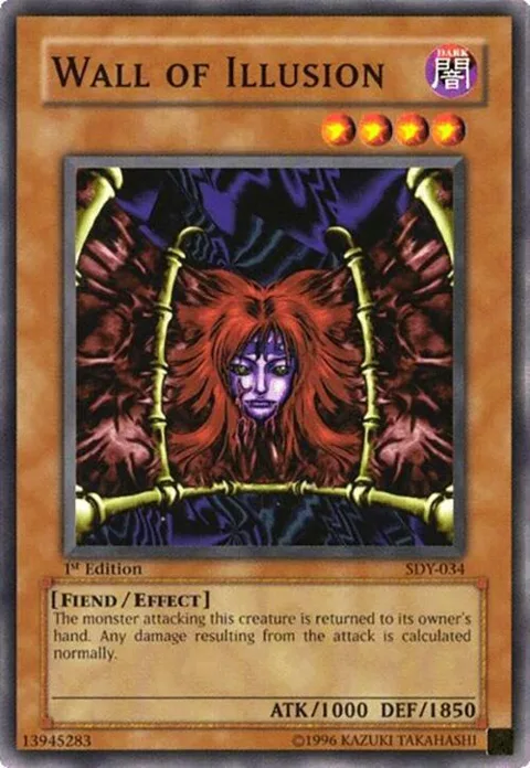Wall of Illusion SDY-034 1st Edition Yu-Gi-Oh card from Starter Deck: Yugi