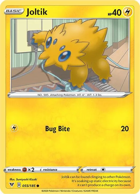 Joltik #055/185 Pokémon card from Vivid Voltage