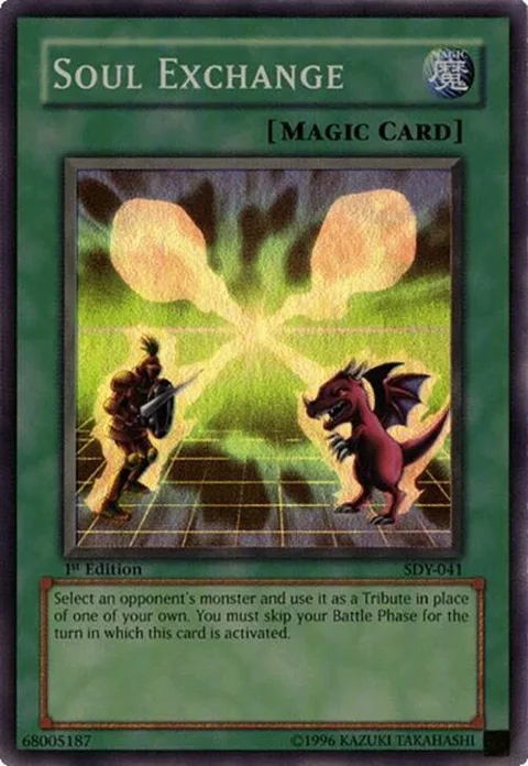 Soul Exchange SDY-041 Unlimited Yu-Gi-Oh card from Starter Deck: Yugi