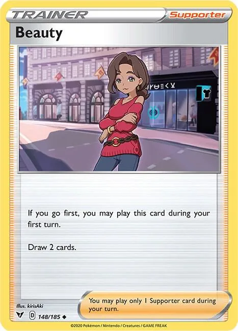 Beauty #148/185 Pokémon card from Vivid Voltage