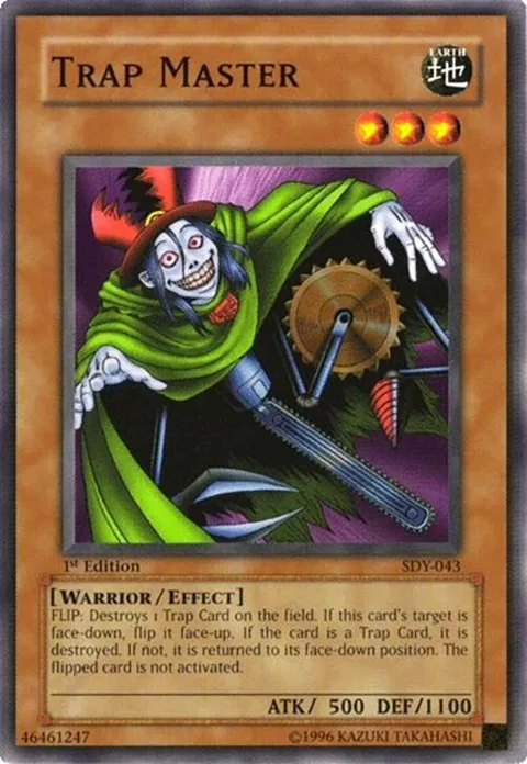Trap Master SDY-043 1st Edition Yu-Gi-Oh card from Starter Deck: Yugi