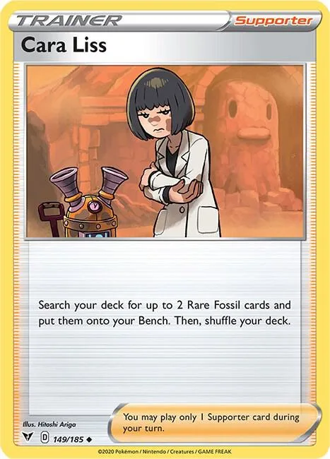 Cara Liss #149/185 Reverse Holofoil Pokémon card from Vivid Voltage