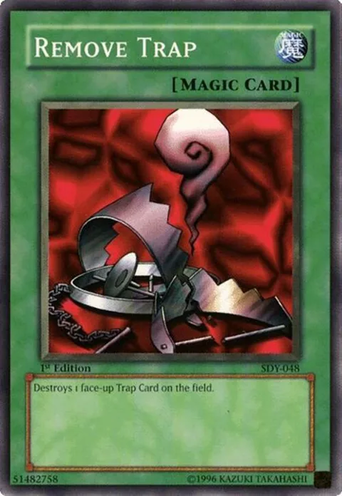 Remove Trap SDY-048 Unlimited Yu-Gi-Oh card from Starter Deck: Yugi