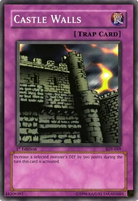 Castle Walls SDY-049 Unlimited Yu-Gi-Oh card from Starter Deck: Yugi