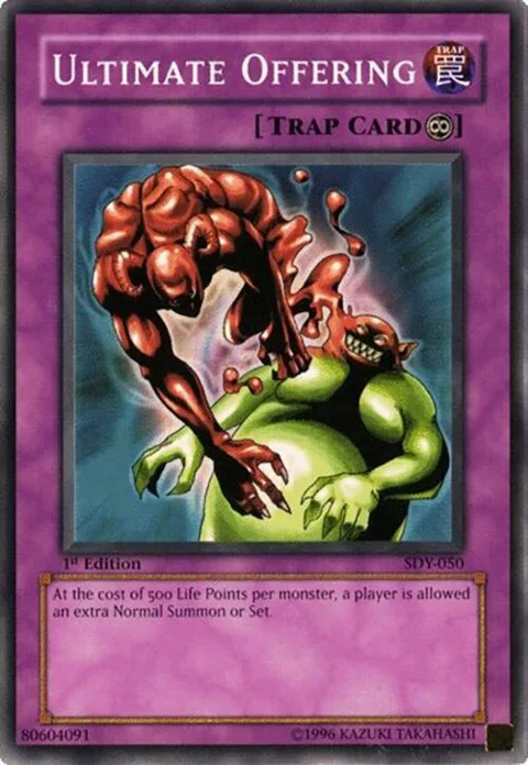 Ultimate Offering SDY-050 Unlimited Yu-Gi-Oh card from Starter Deck: Yugi