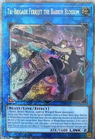 Tri-Brigade Ferrijit the Barren Blossom Starlight Rare PHRA-EN046 Yu-Gi-Oh card from Phantom Rage