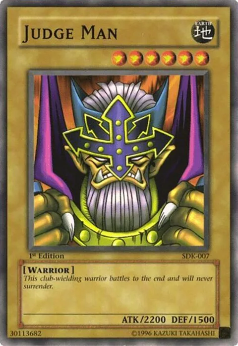Judge Man SDK-007 1st Edition Yu-Gi-Oh card from Starter Deck: Kaiba