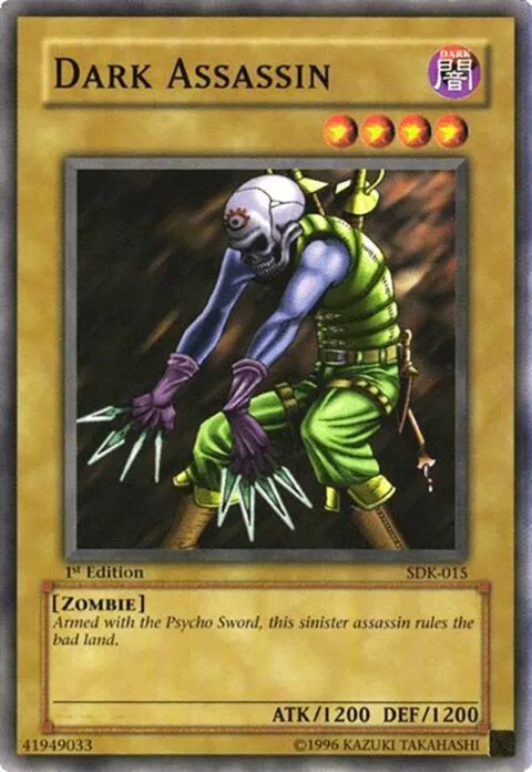 Dark Assassin SDK-015 Unlimited Yu-Gi-Oh card from Starter Deck: Kaiba