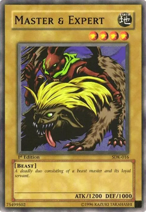 Master & Expert SDK-016 1st Edition Yu-Gi-Oh card from Starter Deck: Kaiba