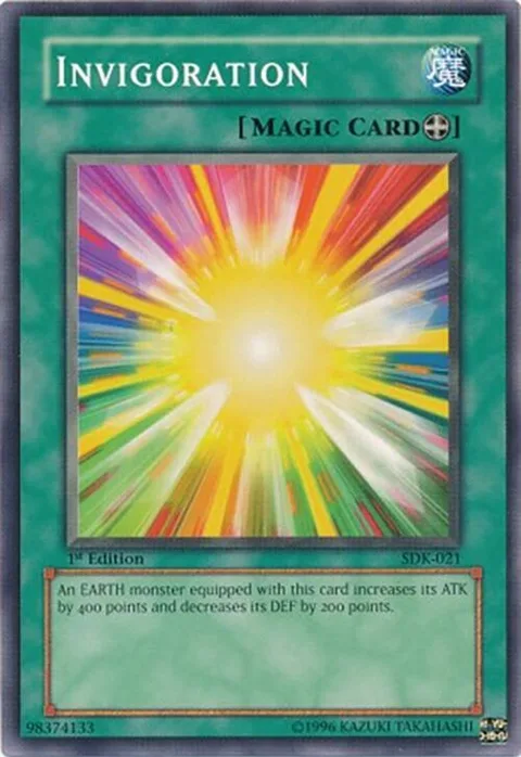 Invigoration SDK-021 1st Edition Yu-Gi-Oh card from Starter Deck: Kaiba