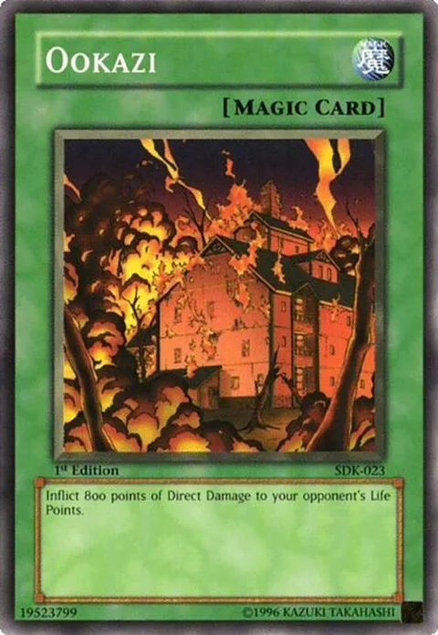 Ookazi SDK-023 Unlimited Yu-Gi-Oh card from Starter Deck: Kaiba