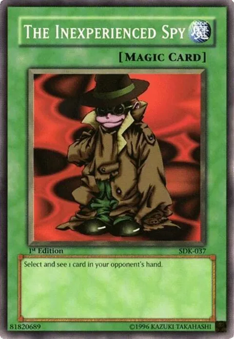 The Inexperienced Spy SDK-037 1st Edition Yu-Gi-Oh card from Starter Deck: Kaiba