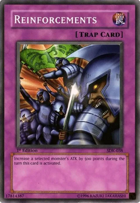 Reinforcements SDK-038 Unlimited Yu-Gi-Oh card from Starter Deck: Kaiba