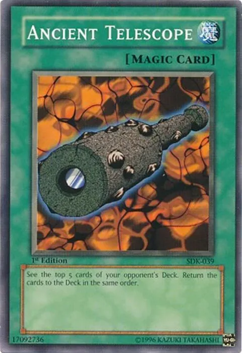 Ancient Telescope SDK-039 1st Edition Yu-Gi-Oh card from Starter Deck: Kaiba