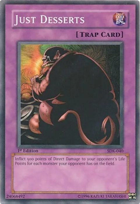 Just Desserts SDK-040 Unlimited Yu-Gi-Oh card from Starter Deck: Kaiba