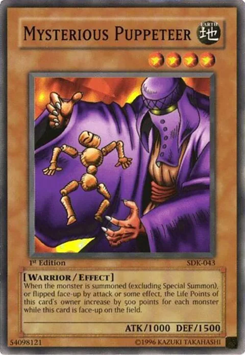 Mysterious Puppeteer SDK-043 Unlimited Yu-Gi-Oh card from Starter Deck: Kaiba
