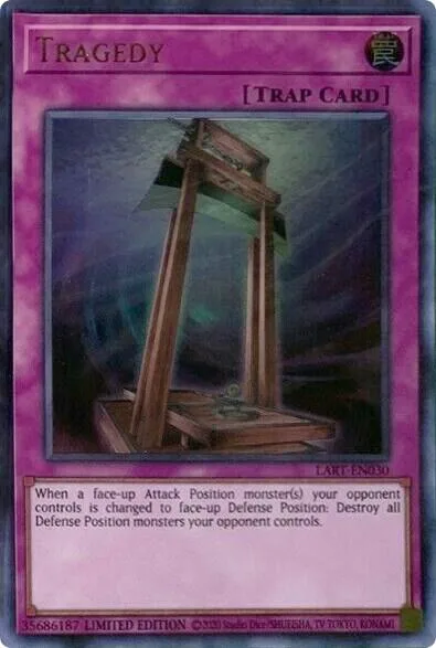 Tragedy LART-EN030 Yu-Gi-Oh card from The Lost Art Promotion