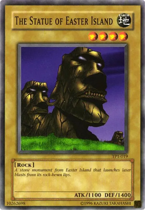 The Statue of Easter Island TP1-019 Yu-Gi-Oh card from Tournament Pack 1