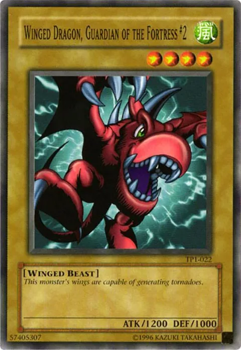 Winged Dragon, Guardian of the Fortress #2 TP1-022 Yu-Gi-Oh card from Tournament Pack 1