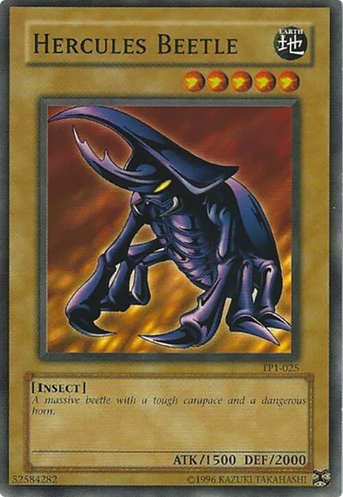 Hercules Beetle TP1-025 Yu-Gi-Oh card from Tournament Pack 1