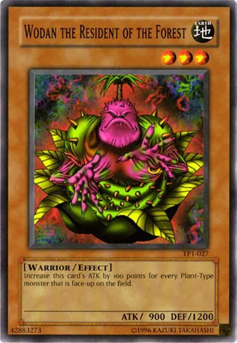 Wodan the Resident of the Forest TP1-027 Yu-Gi-Oh card from Tournament Pack 1