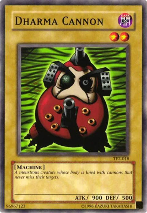 Dharma Cannon TP2-018 Yu-Gi-Oh card from Tournament Pack 2