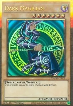 Dark Magician MAGO-EN002 Yu-Gi-Oh card from Maximum Gold