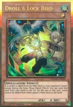 Droll & Lock Bird MAGO-EN006 Yu-Gi-Oh card from Maximum Gold